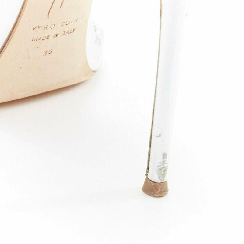 Escarpins Giuseppe Zanotti 'Coline' En Cuir D'agneau Bleu Jade - Taille 39 (US7.5), Talon Haut, Neuf Avec Boîte