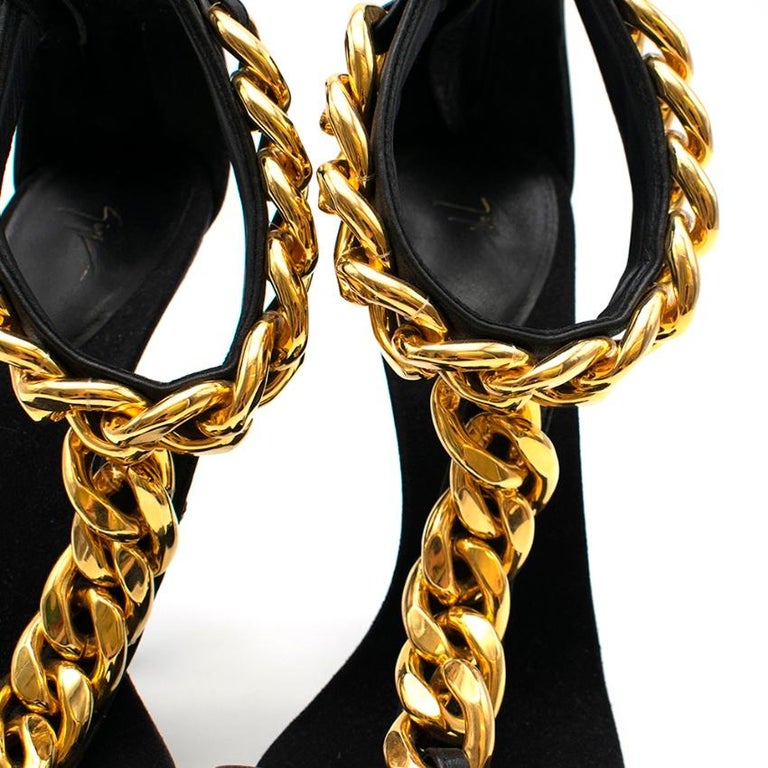 Escarpins Giuseppe Zanotti COLLINE 110 - Taille 39, Cuir Marron, Talon Aiguille Ultra Haut
