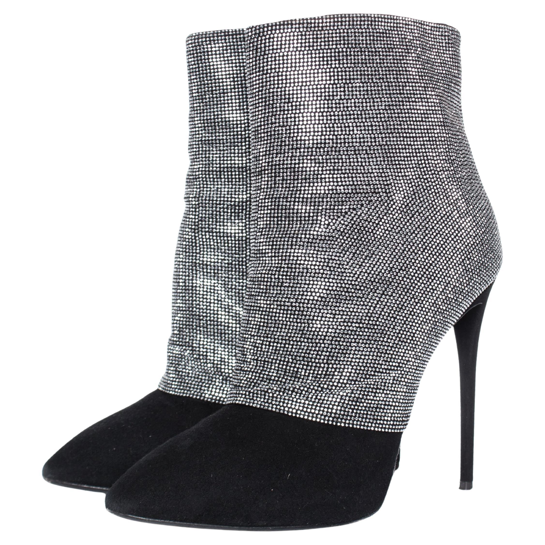 Giuseppe Zanotti, Stiefeletten aus Kristallgeflecht