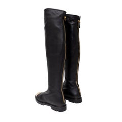 Giuseppe Zanotti Dalila Leather Metal Toe Boots - '10s