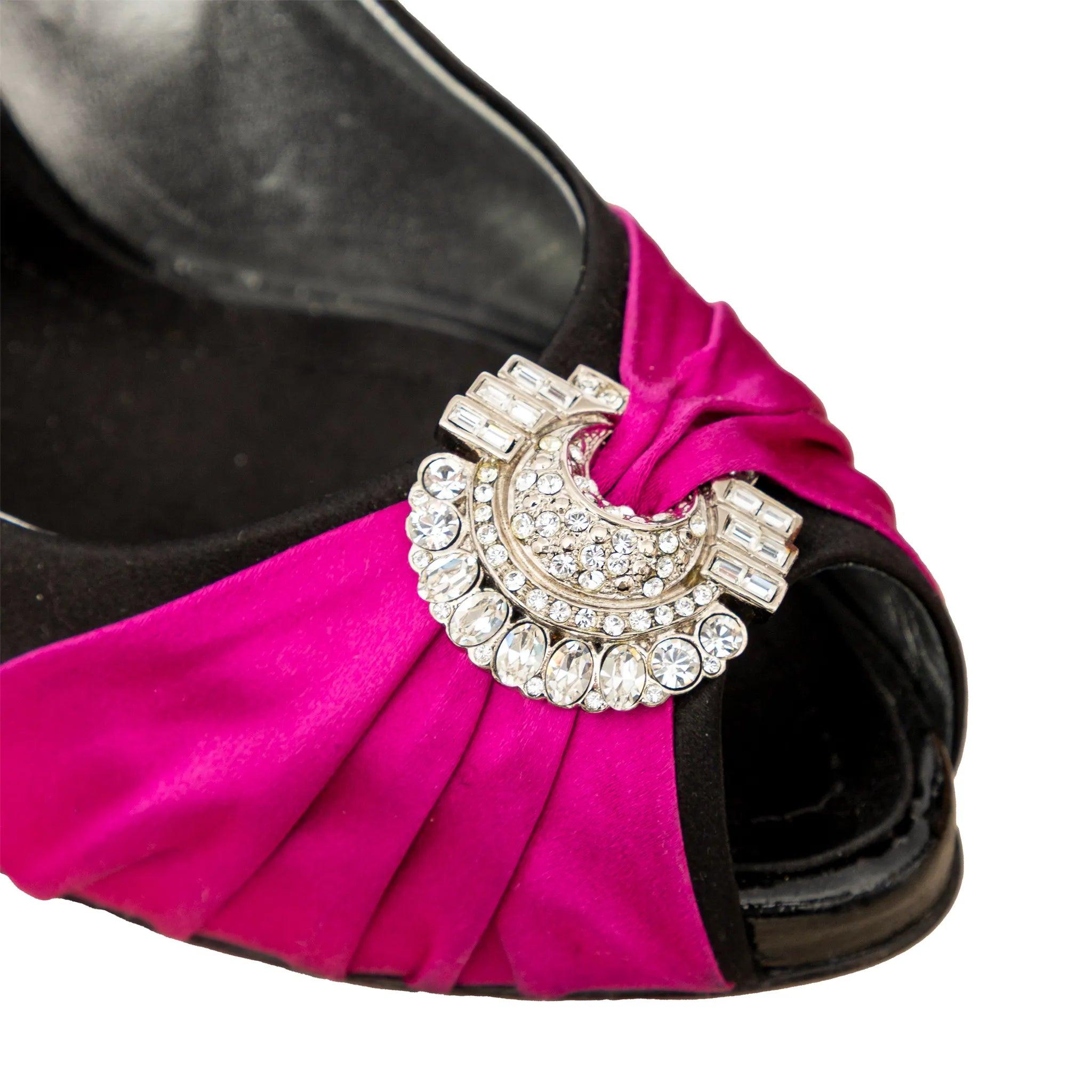 Donna Décolleté in raso impreziosite di Giuseppe Zanotti - Anni '10 in vendita