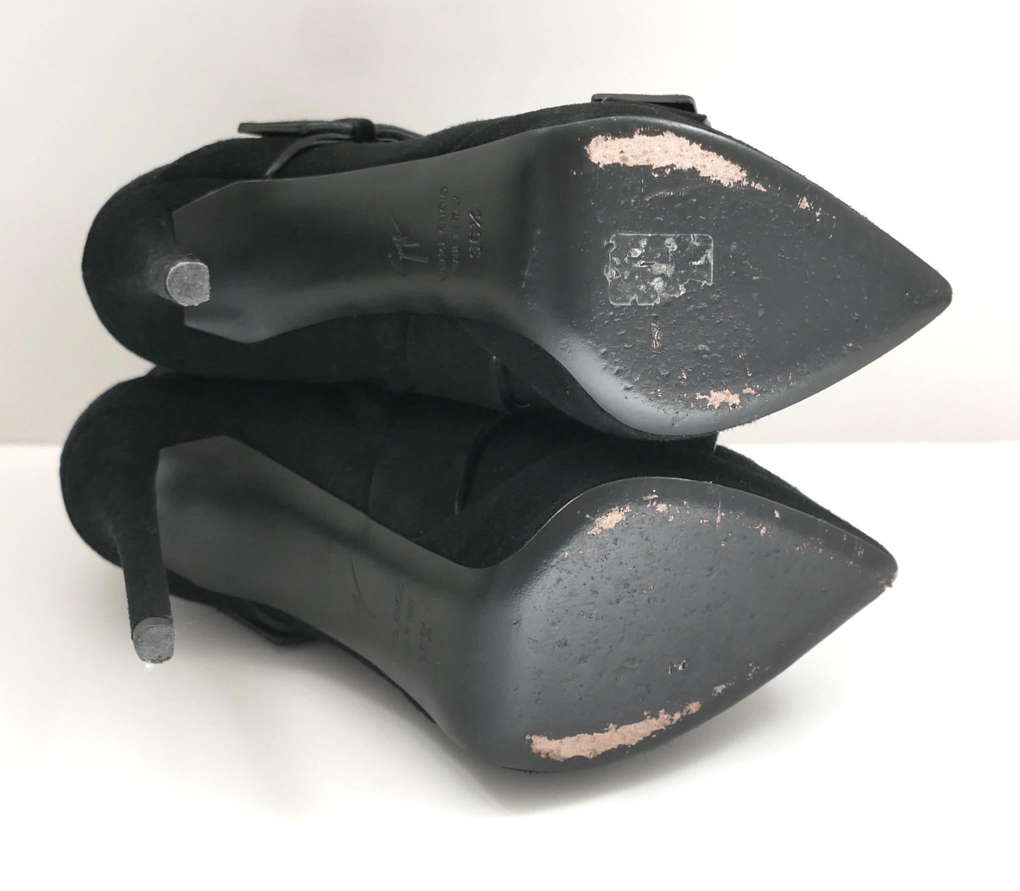 Giuseppe Zanotti Emy Buckle Detail Platform Ankle Boots For Sale 1