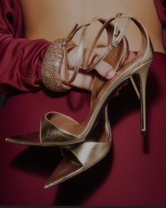 Giuseppe Zanotti Intriigo Strap 105 gold EU40 high heels Pointed sandal