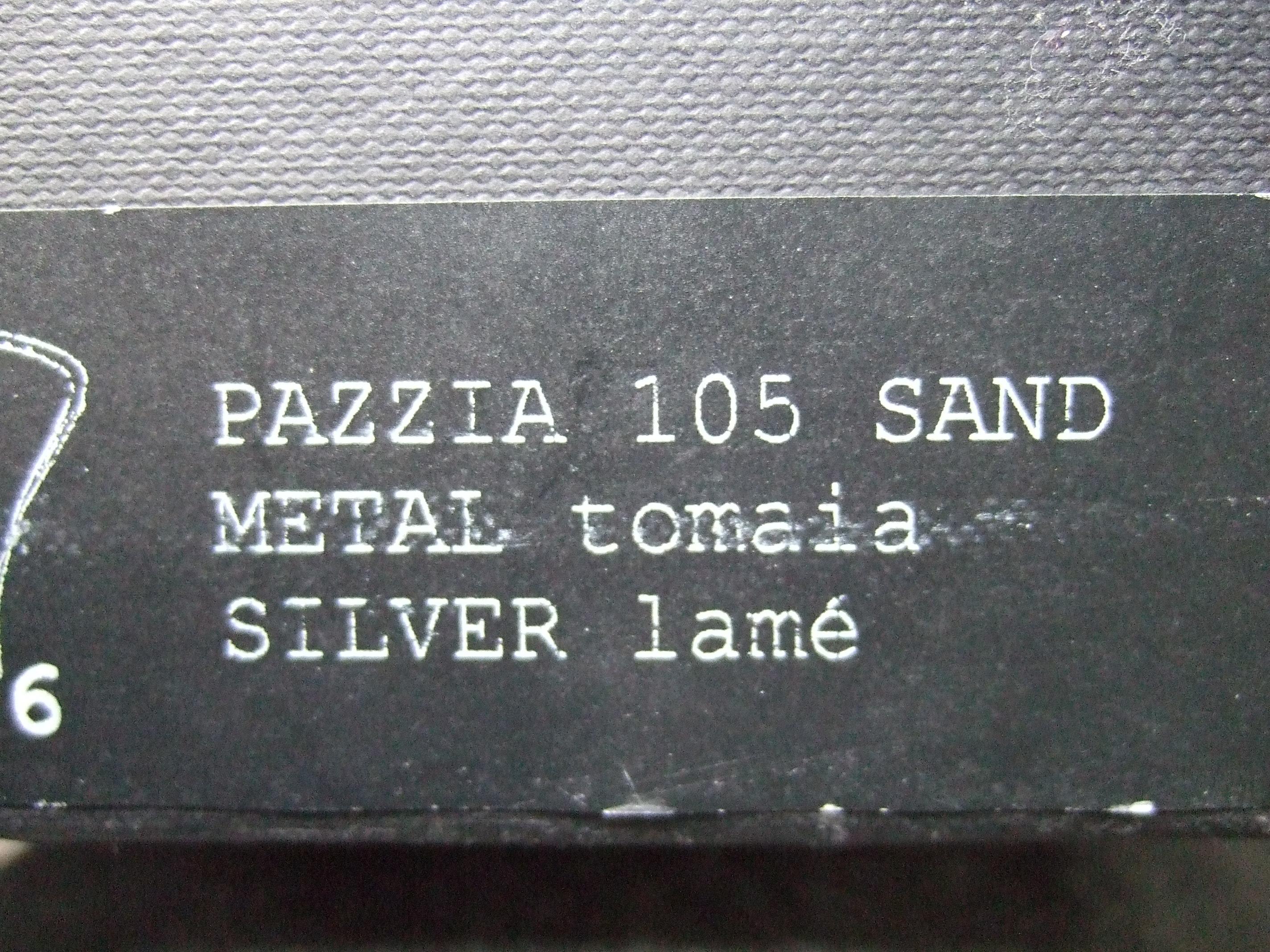 Giuseppe Zanotti Italian Silver Leather Avant-garde Platform Shoes 21st C For Sale 12