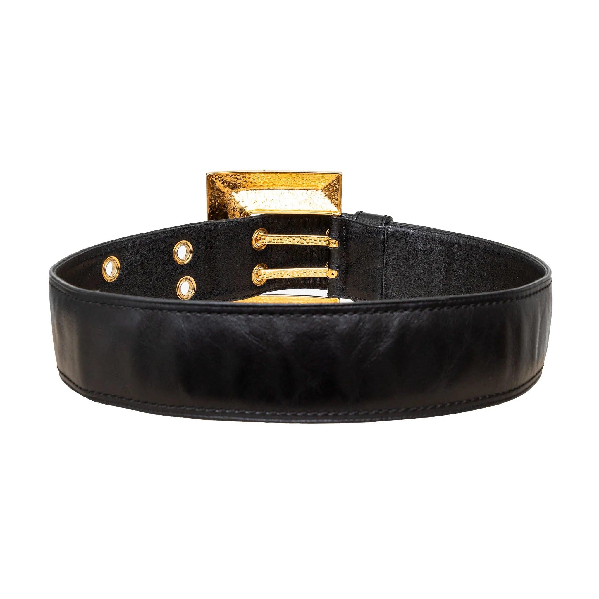 Giuseppe Zanotti Ledergürtel - '10er (Schwarz) im Angebot