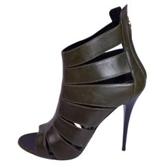 Giuseppe Zanotti Leather Cage Sandal Heels - EU 39
