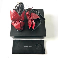 Giuseppe Zanotti Lilium Flower Appliqué Strappy High Heel Sandals 37