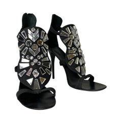 Giuseppe Zanotti Limited Edition Signed Mirrored Heels (41 EU)