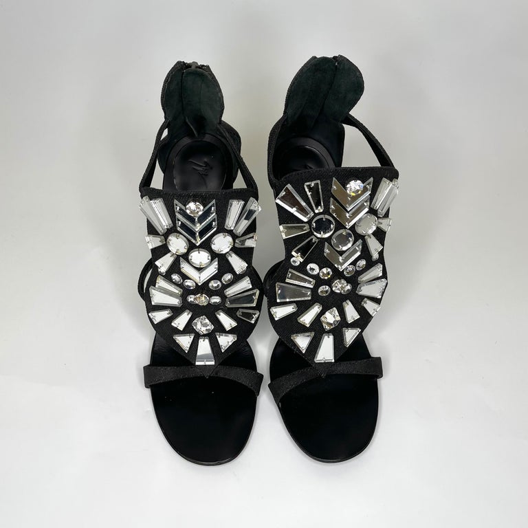Giuseppe Zanotti Limited Edition Signed Mirrored Heels (41 EU) For Sale at  1stDibs