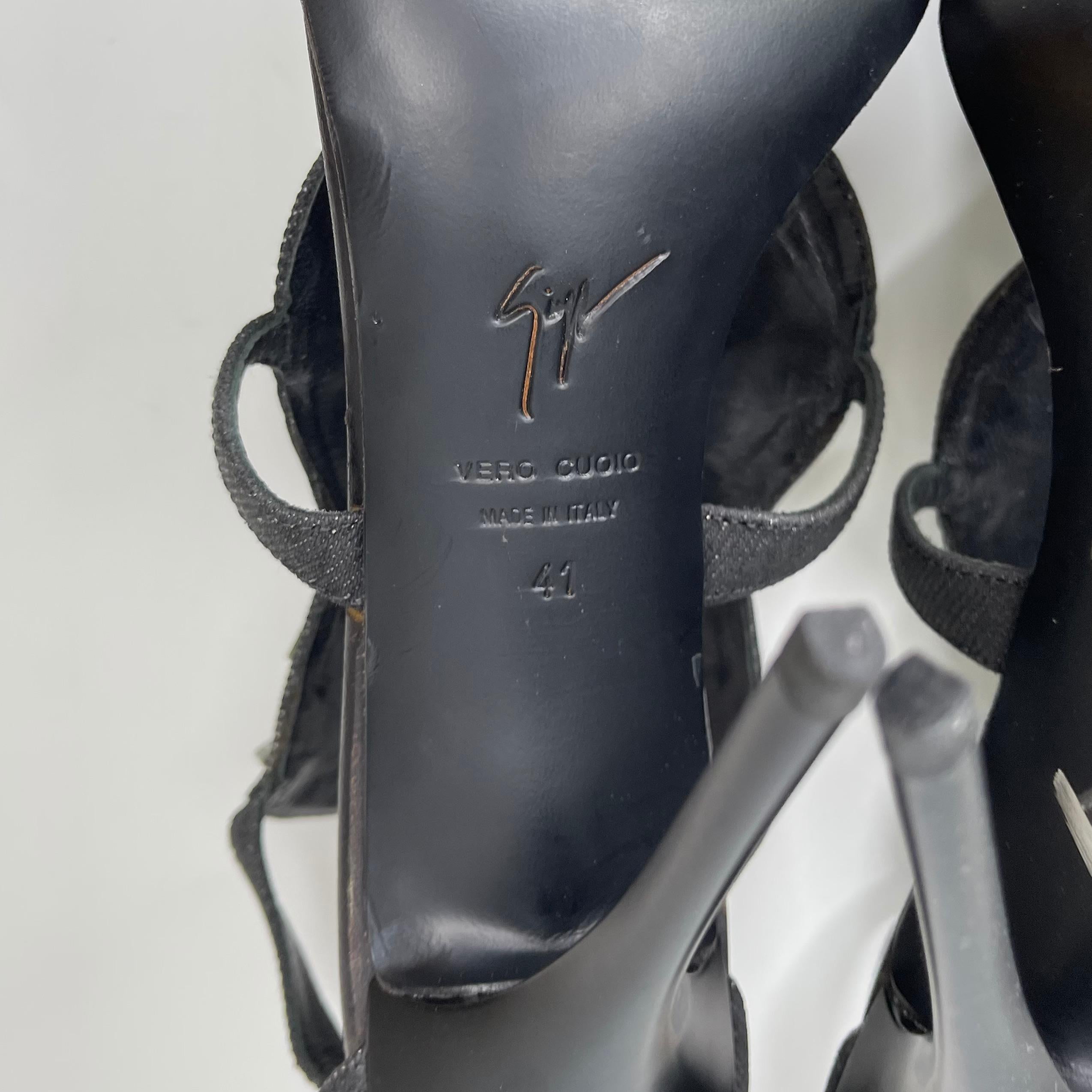 Giuseppe Zanotti Edizione Limitata Firmata Tacchi Specchiati (41 EU) in vendita 1