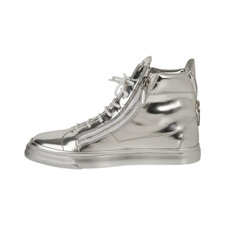 giuseppe zanotti sneakers silver