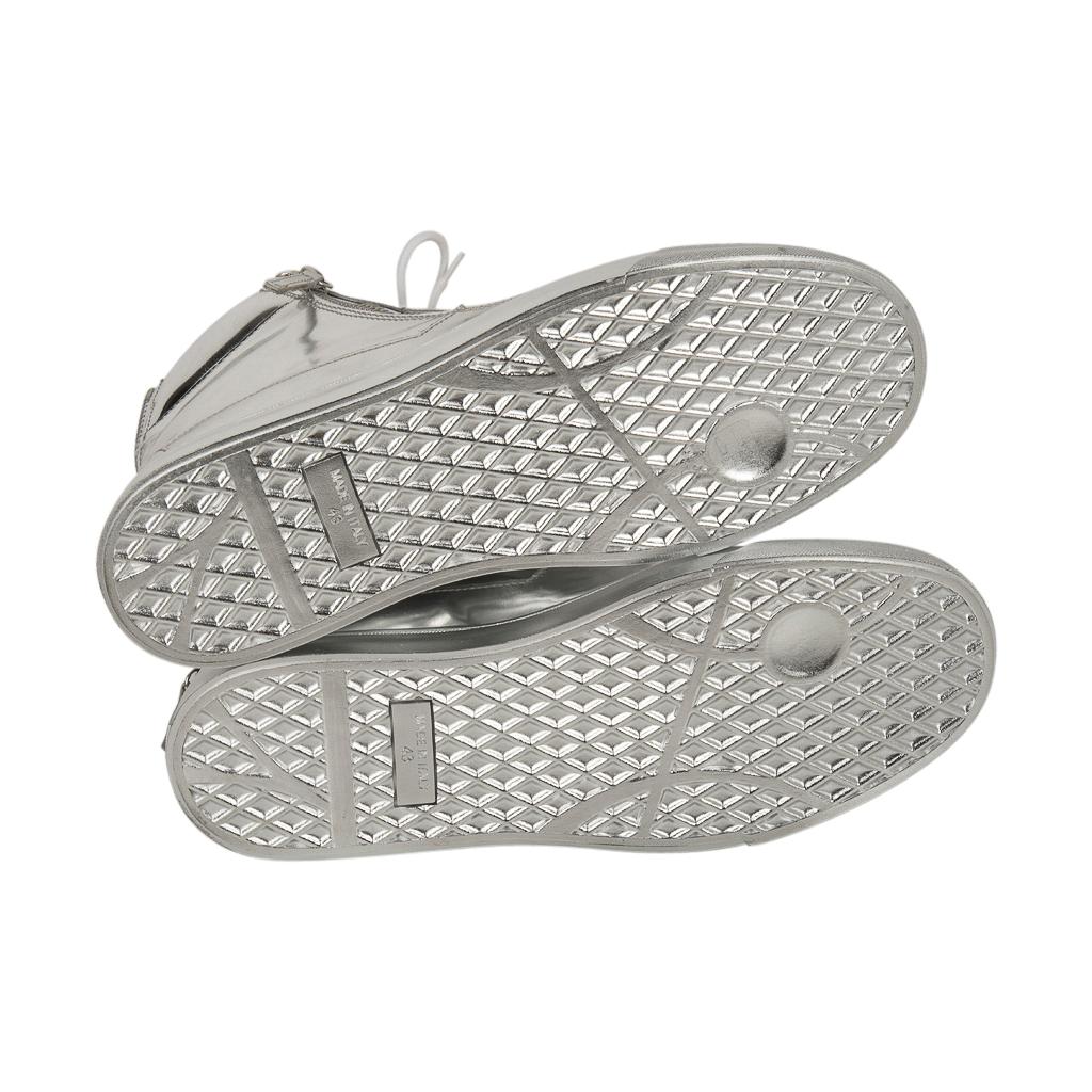 Giuseppe Zanotti Zapatilla Alta Espejo Plata Hombre c/ Detalle Cremallera 43 / 10 en venta 2