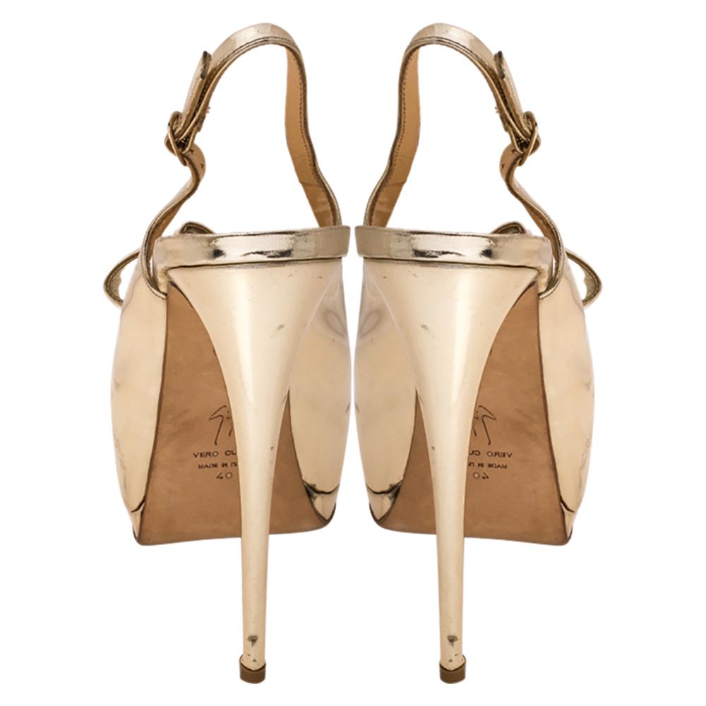 gold bow platform heels