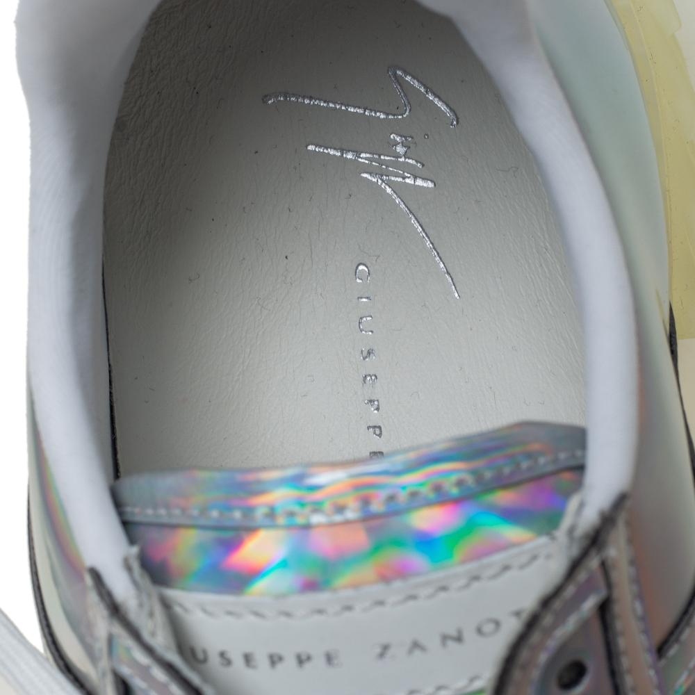 Giuseppe Zanotti Zapatilla baja Blabber de piel iridiscente multicolor Talla 39 1