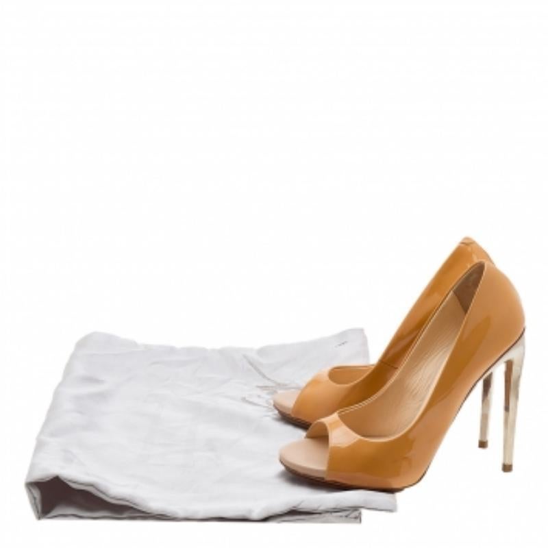 Giuseppe Zanotti Bombas de punta de charol amarillo mostaza Talla 40 en venta 4