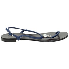 Giuseppe Zanotti Navy Embellished Sandals