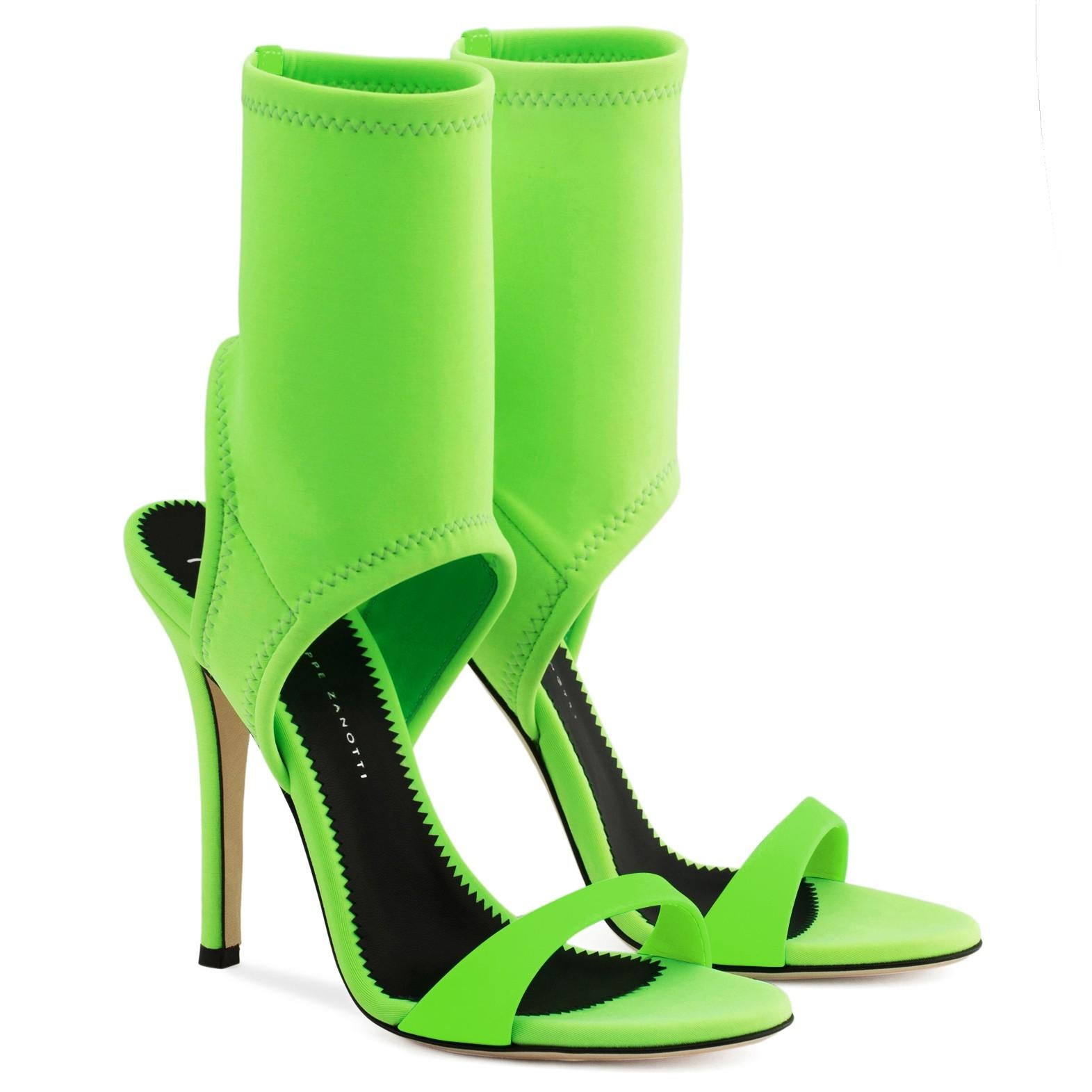 lime green booties