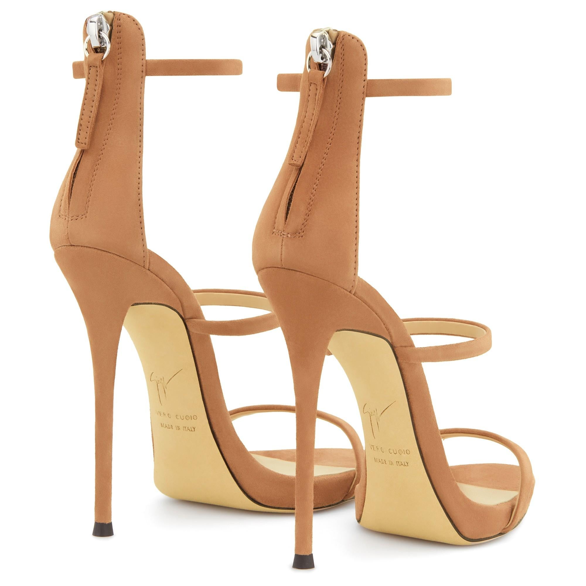 strappy nude sandals