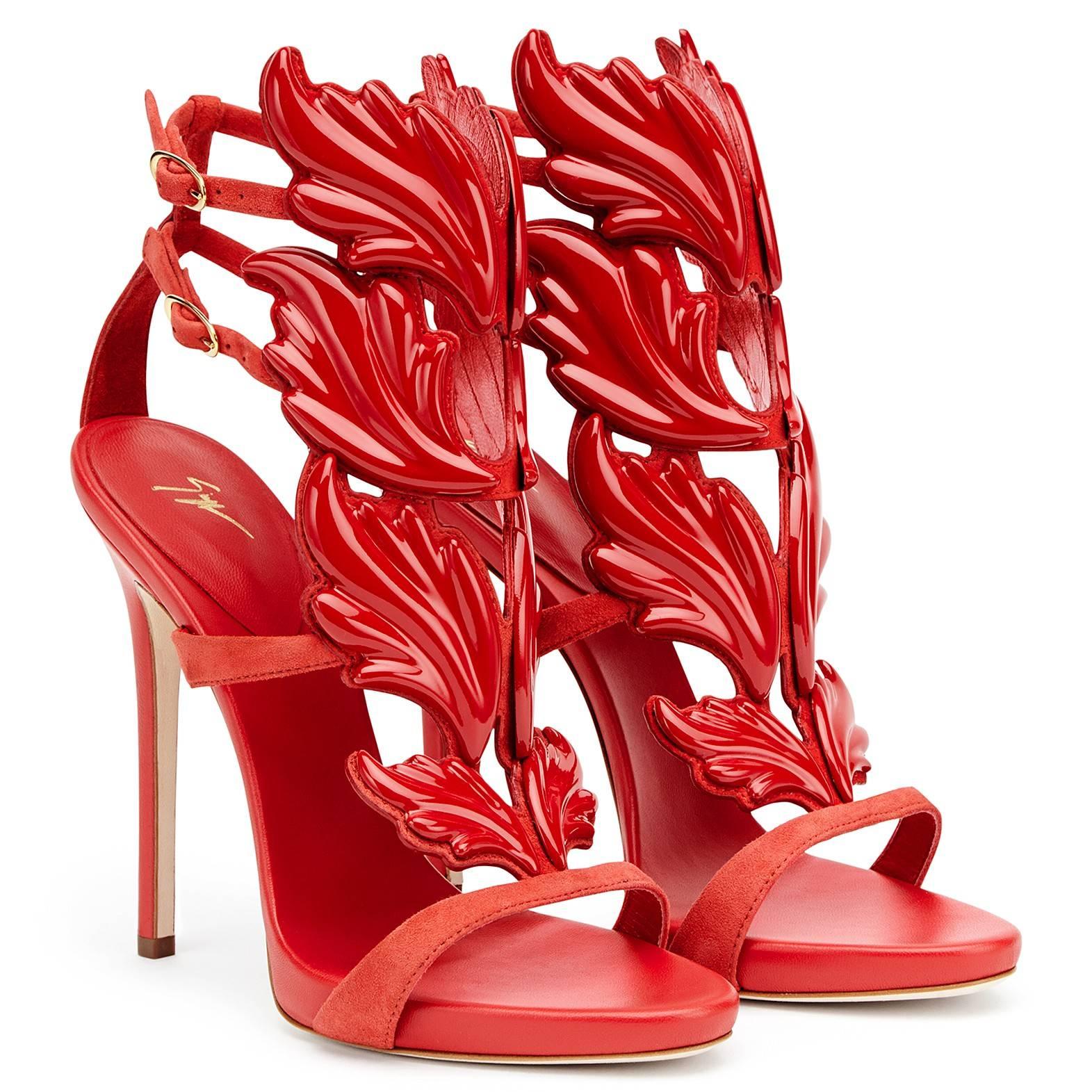 red giuseppe heels