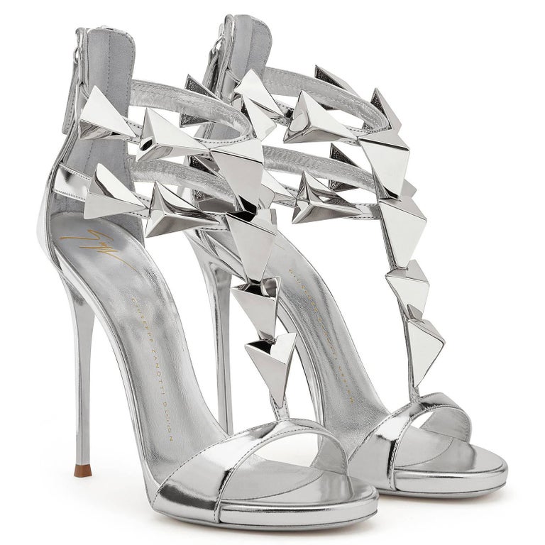 silver giuseppe shoes