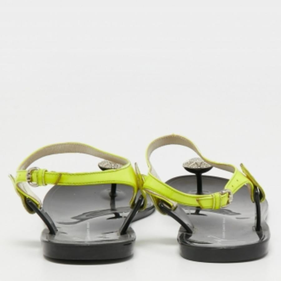 Giuseppe Zanotti Patent Leather Crystal Toe Ring Ankle Strap Sandals Size 38 2