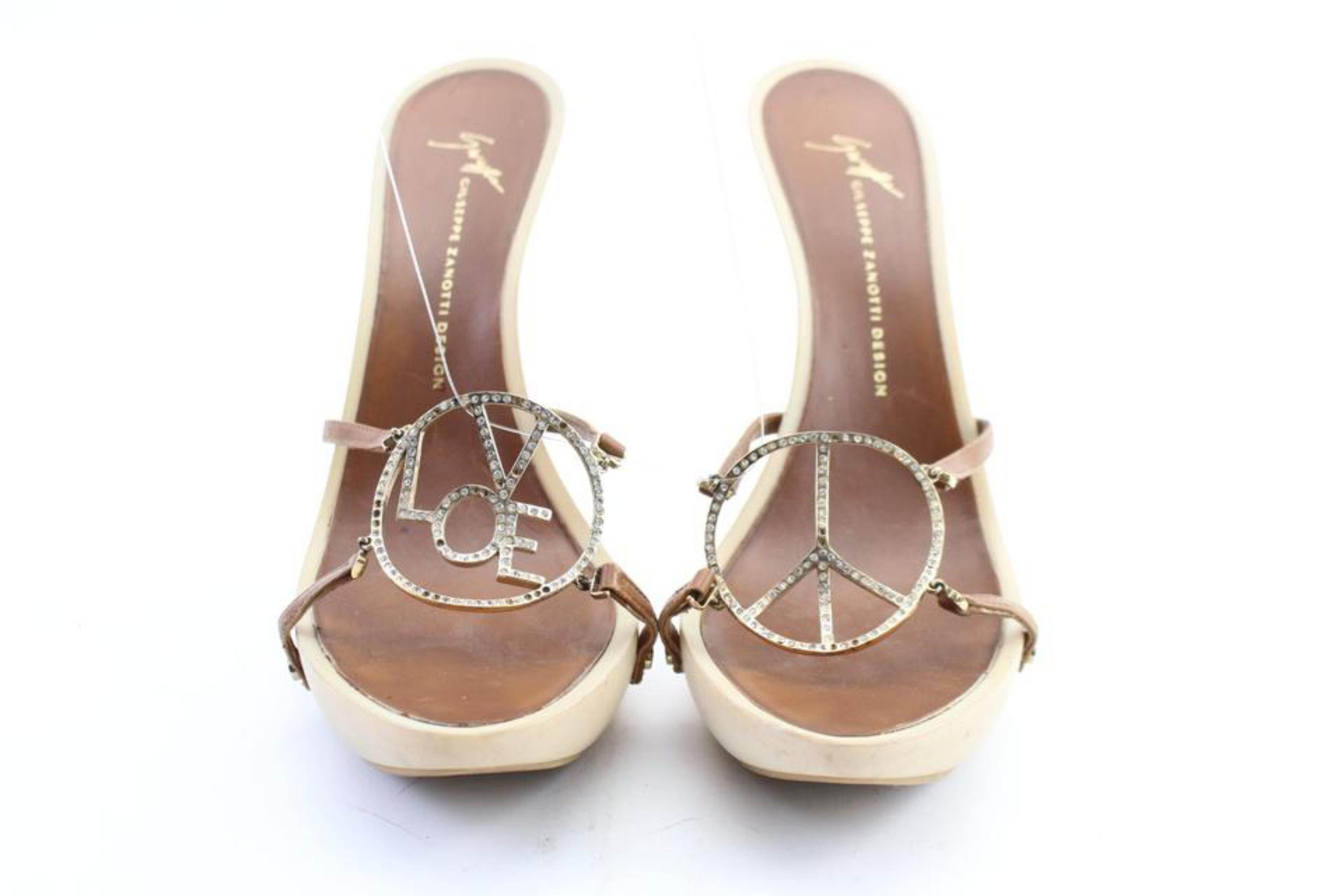 Giuseppe Zanotti Peace Harmony Love Sandal 2GZ1026 In Fair Condition In Dix hills, NY