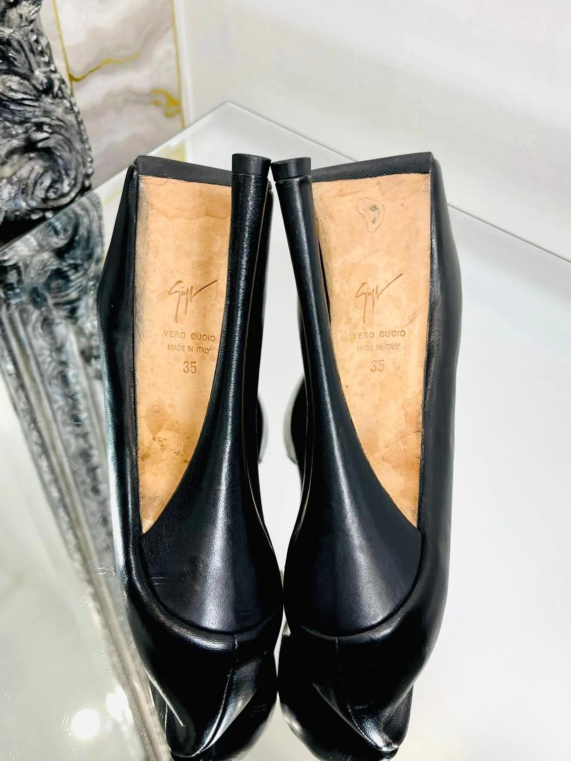 Giuseppe Zanotti Peep Toe Platform Heels For Sale 1