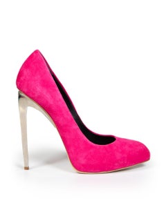 Giuseppe Zanotti Pink Suede Platform Pumps Size IT 39