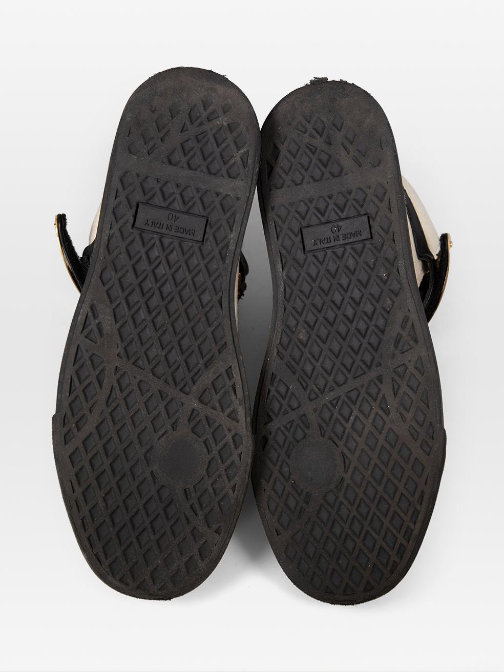 Giuseppe Zanotti Zapatillas altas de piel de becerro Giuseppe Zanotti Talla IT 40 en Excelente estado para la venta en London, GB