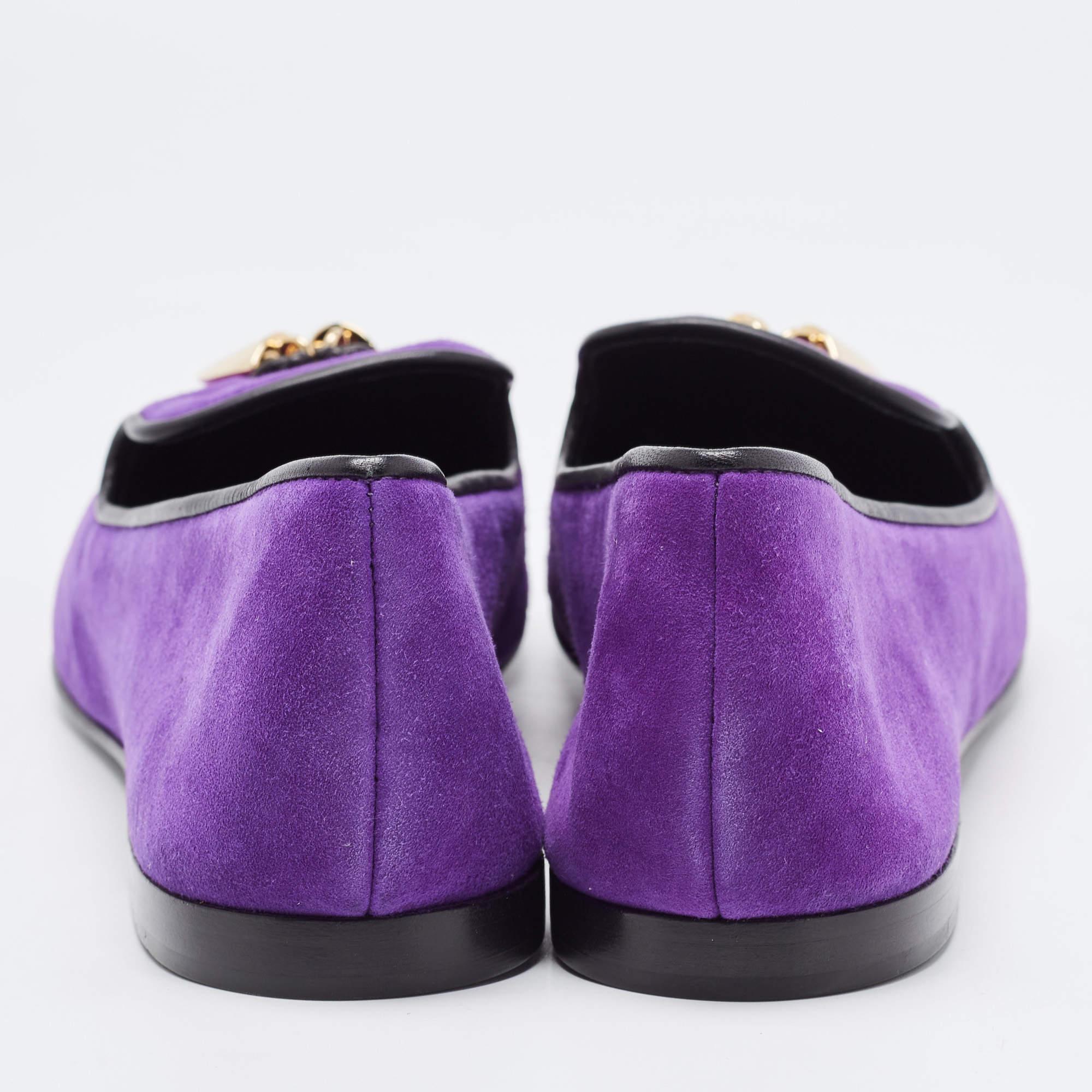 Giuseppe Zanotti Purple Suede Kevin Shark Tooth Tassel Smoking Slippers Size 41 For Sale 2