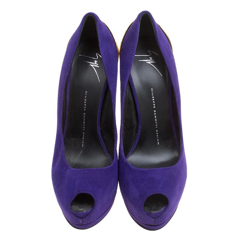 giuseppe zanotti purple heels