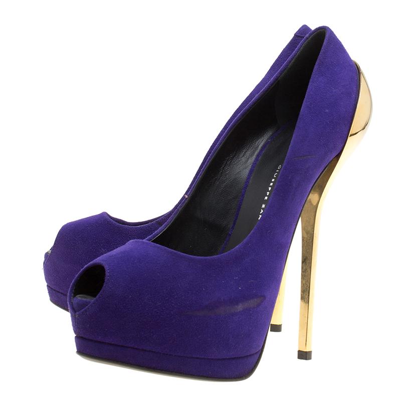 purple giuseppe zanotti shoes