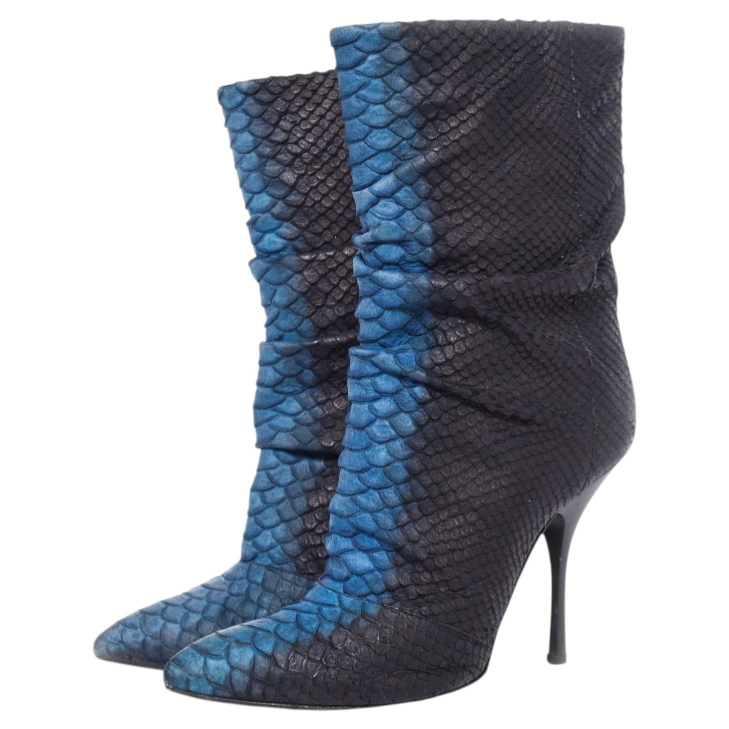Giuseppe Zanotti, medias botas de piel de pitón en venta