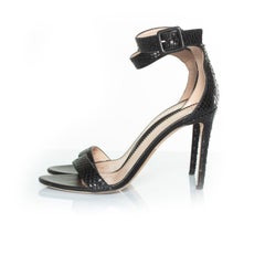 Giuseppe Zanotti, Python sandals in black