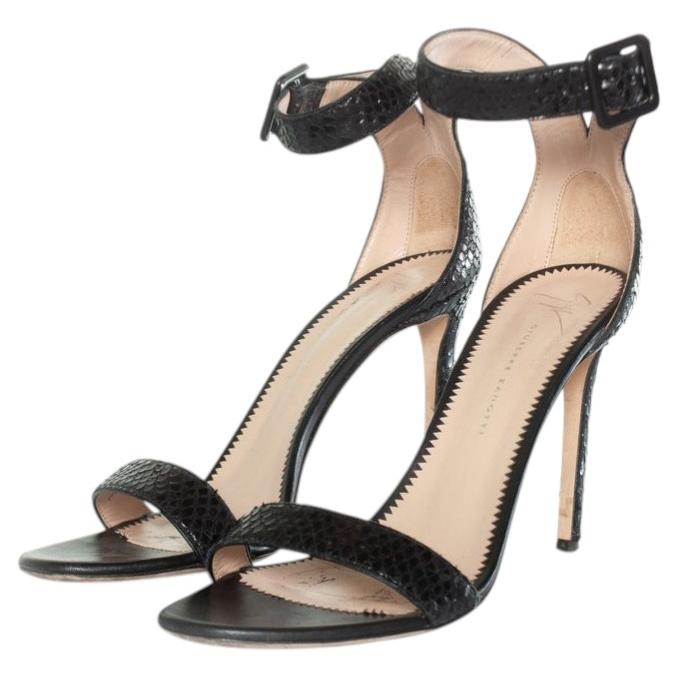 Giuseppe Zanotti, sandali in pitone nero