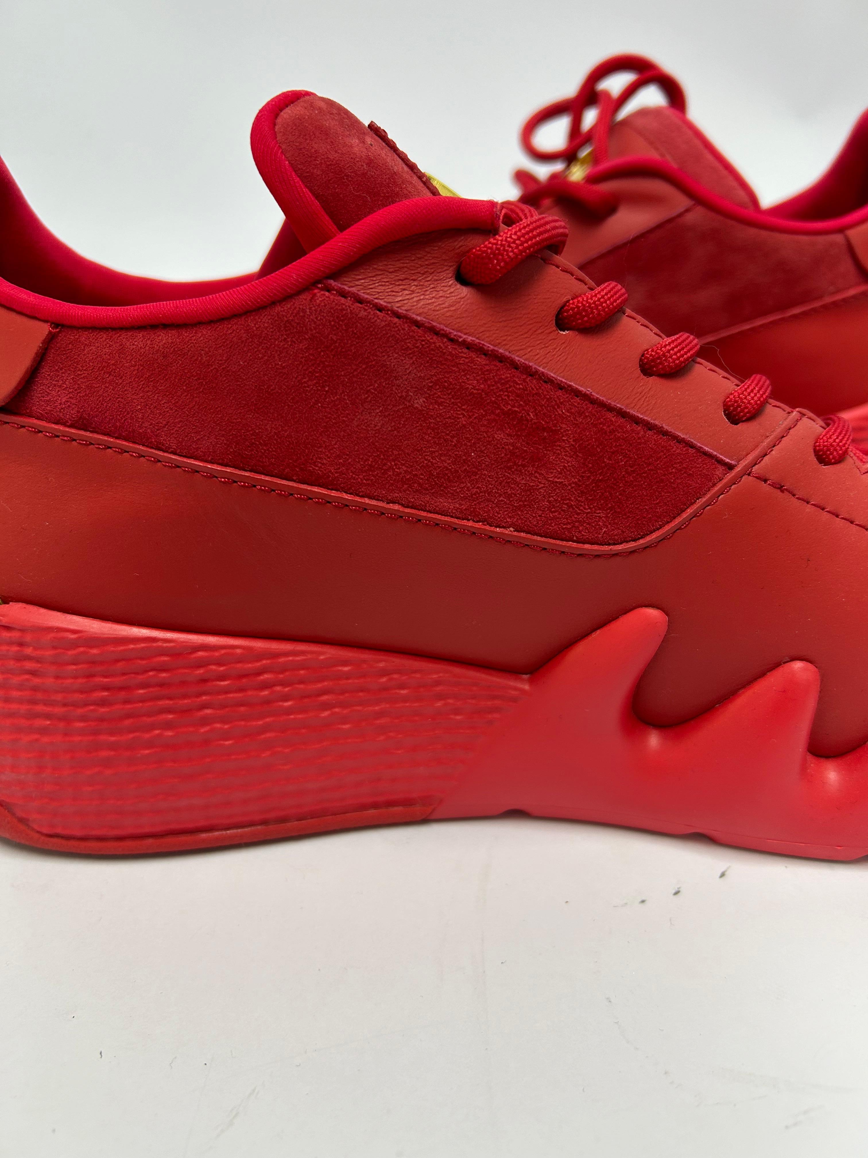 Giuseppe Zanotti Red Low-top Sneakers EU 42 For Sale 12