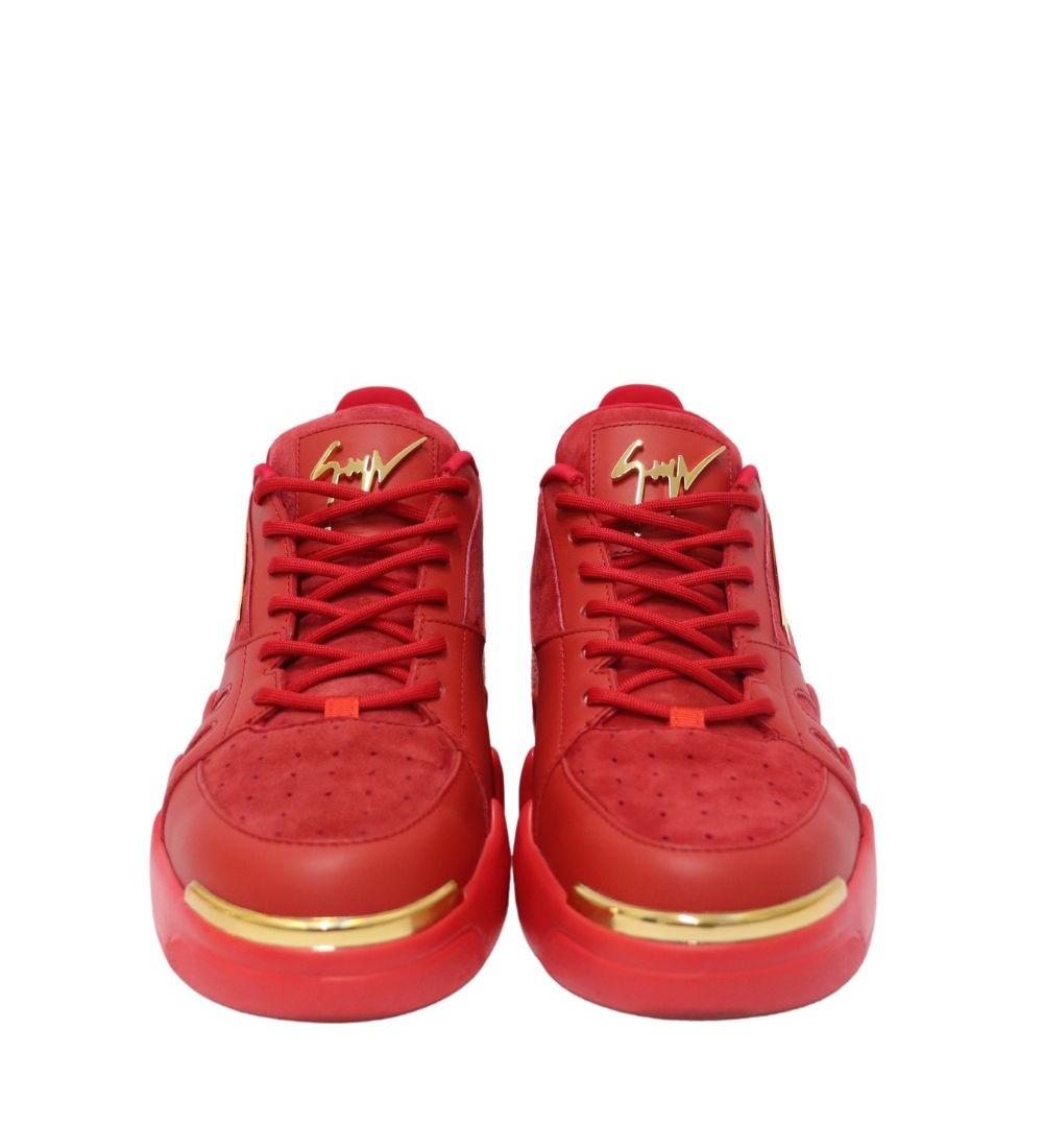 Giuseppe Zanotti Red Low-top Sneakers EU 42 For Sale 1