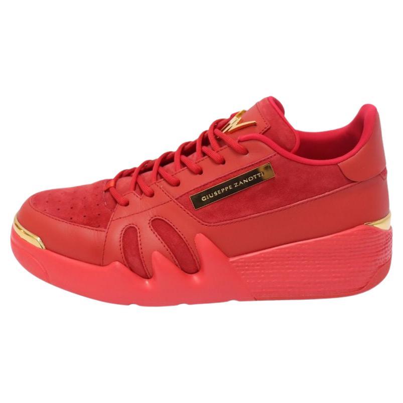 Giuseppe Zanotti Red Low-top Sneakers EU 42 For Sale