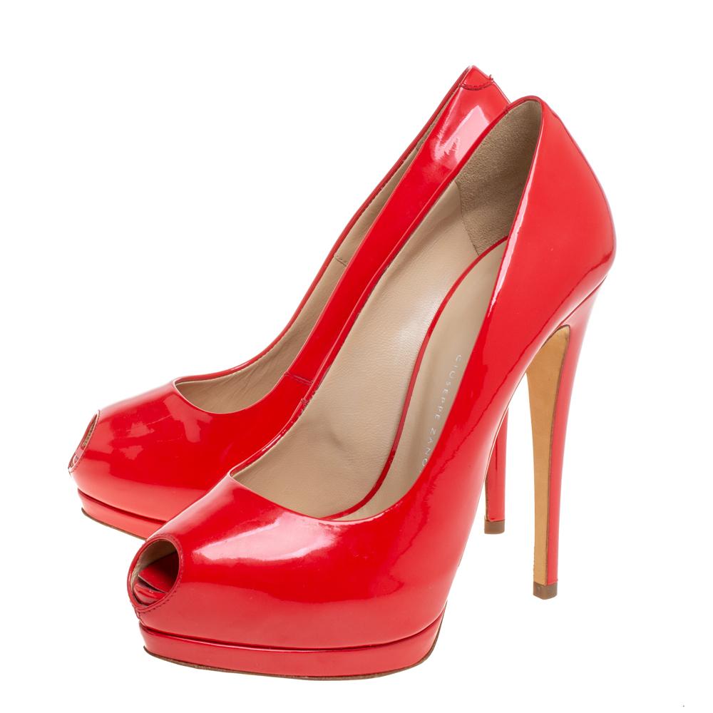 giuseppe zanotti red pumps