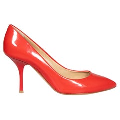 Giuseppe Zanotti Red Shiny Patent Leather Pumps Size IT 38.5