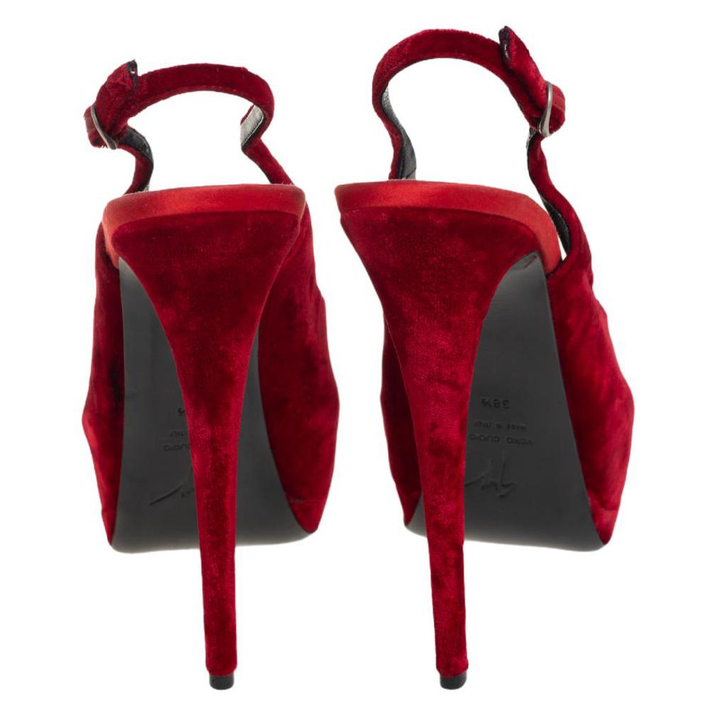 red velvet pumps