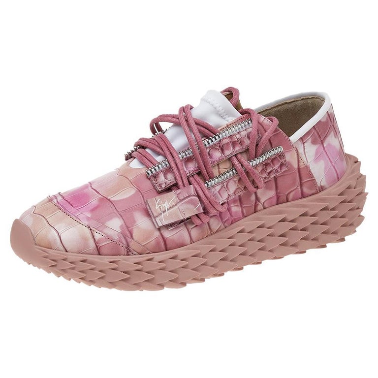 Betaling Woods solopgang Giuseppe Zanotti Rose Pink Urchin Low Top Sneakers Size EU 38 For Sale at  1stDibs