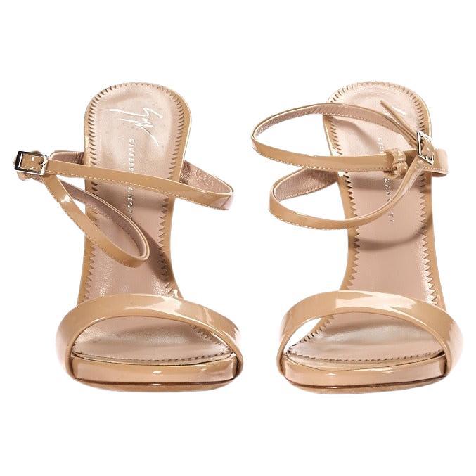 Giuseppe Zanotti Sandalia Alta Vernice Nude en venta