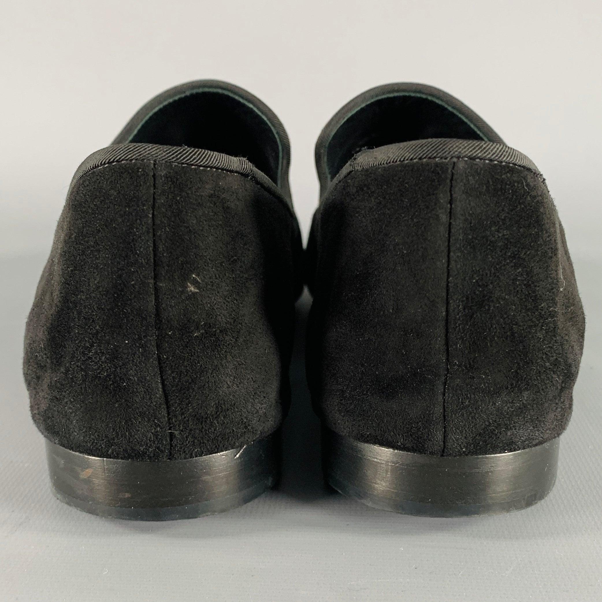 Noir GIUSEPPE ZANOTTI Taille 11 Mocassins en daim texturé noir en vente
