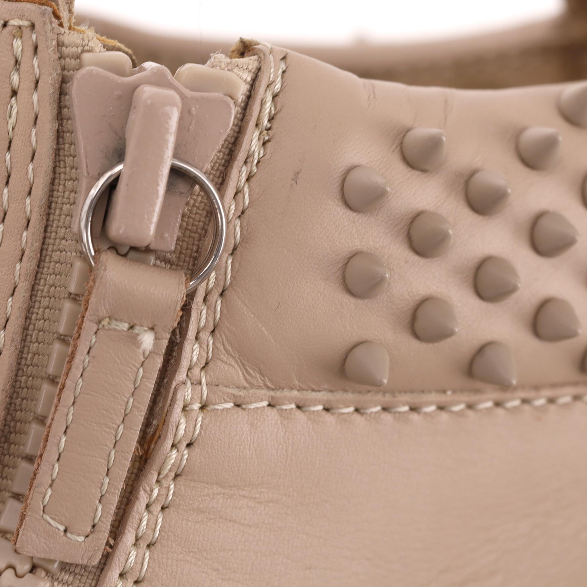 Giuseppe Zanotti - Scarpe da ginnastica in pelle con borchie in vendita 2
