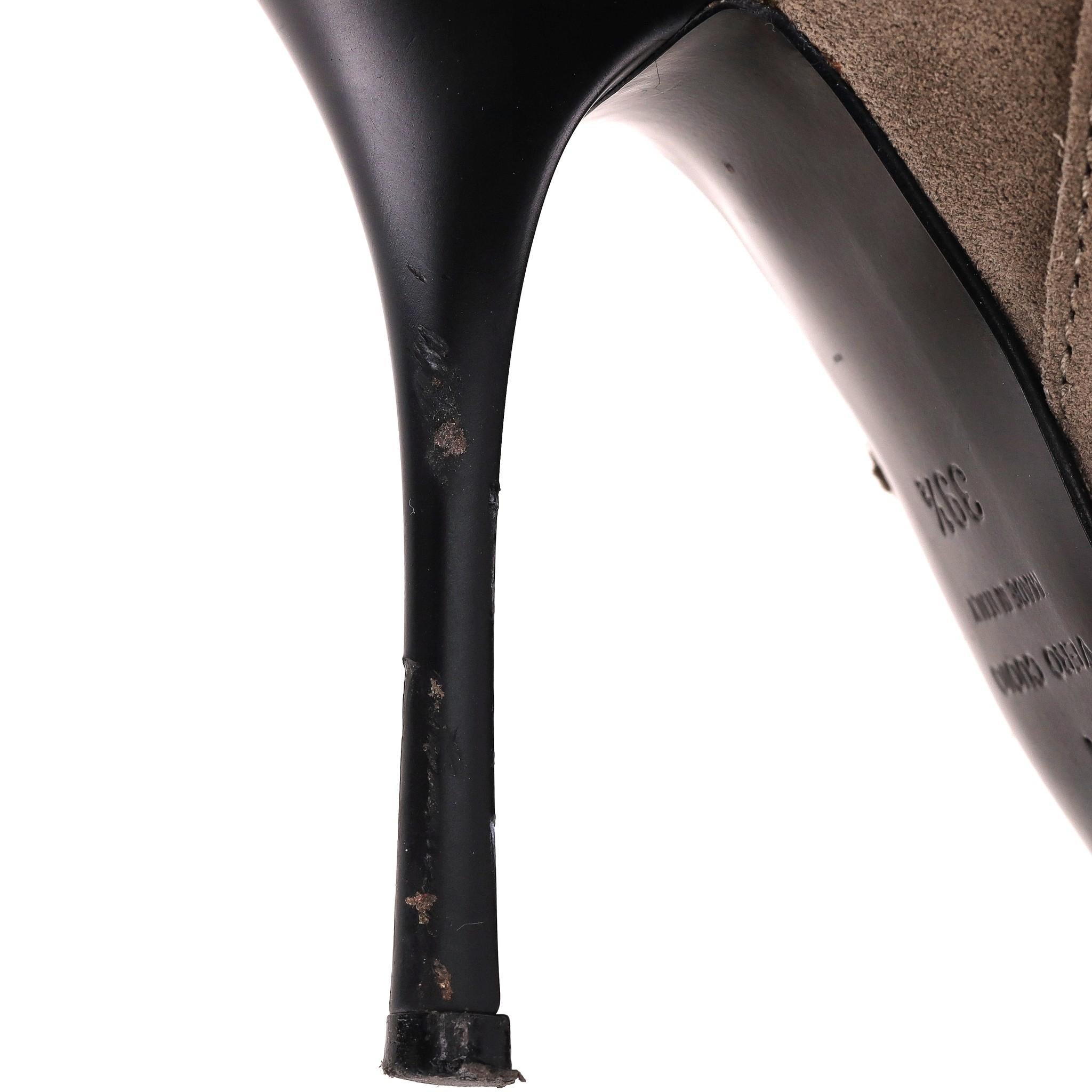 Giuseppe Zanotti - Bottines en daim bordées de shearling en vente 2
