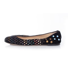 Giuseppe Zanotti, Suede Ballerina with colored studs