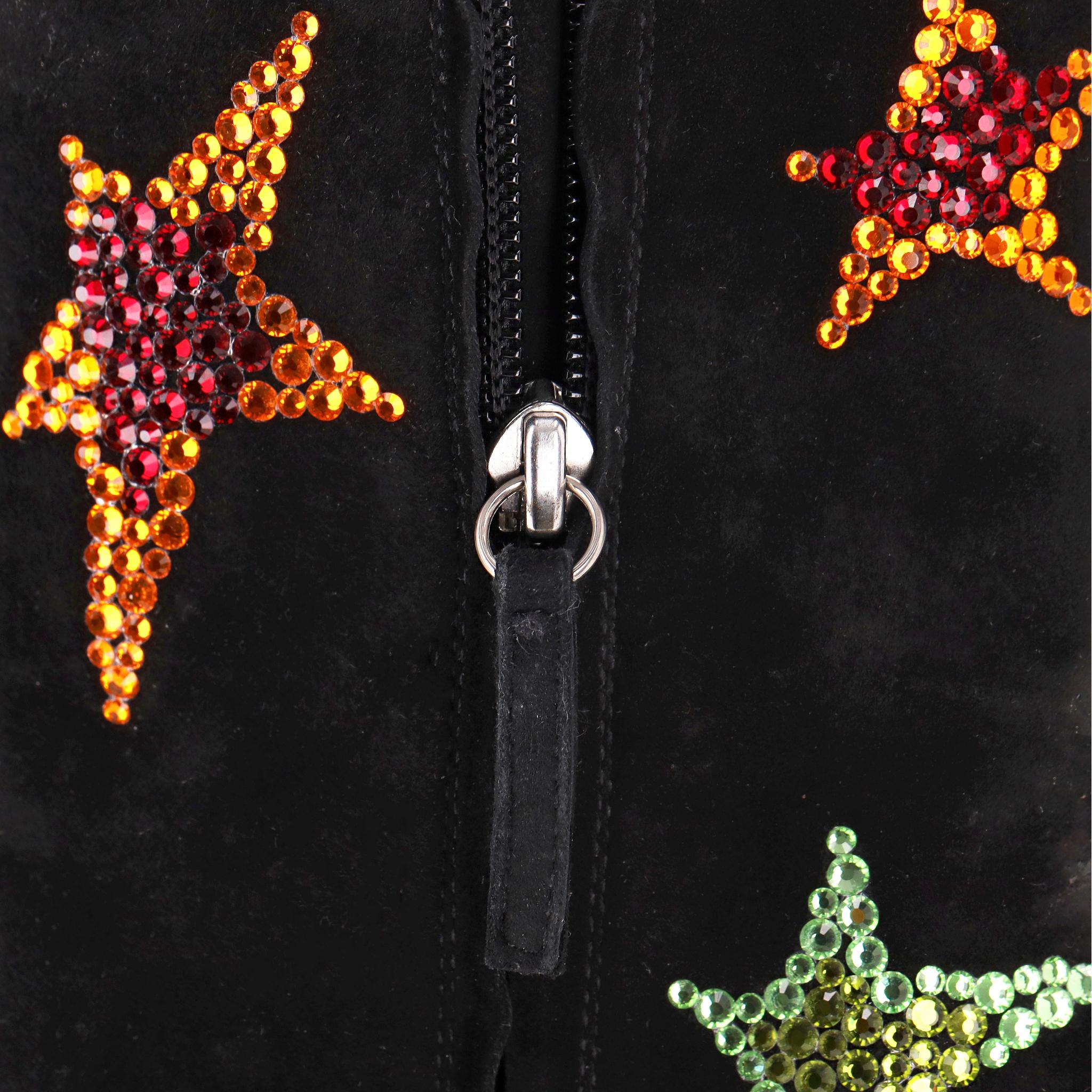 Botas de ante Giuseppe Zanotti con adorno de estrellas de cristal en venta 3