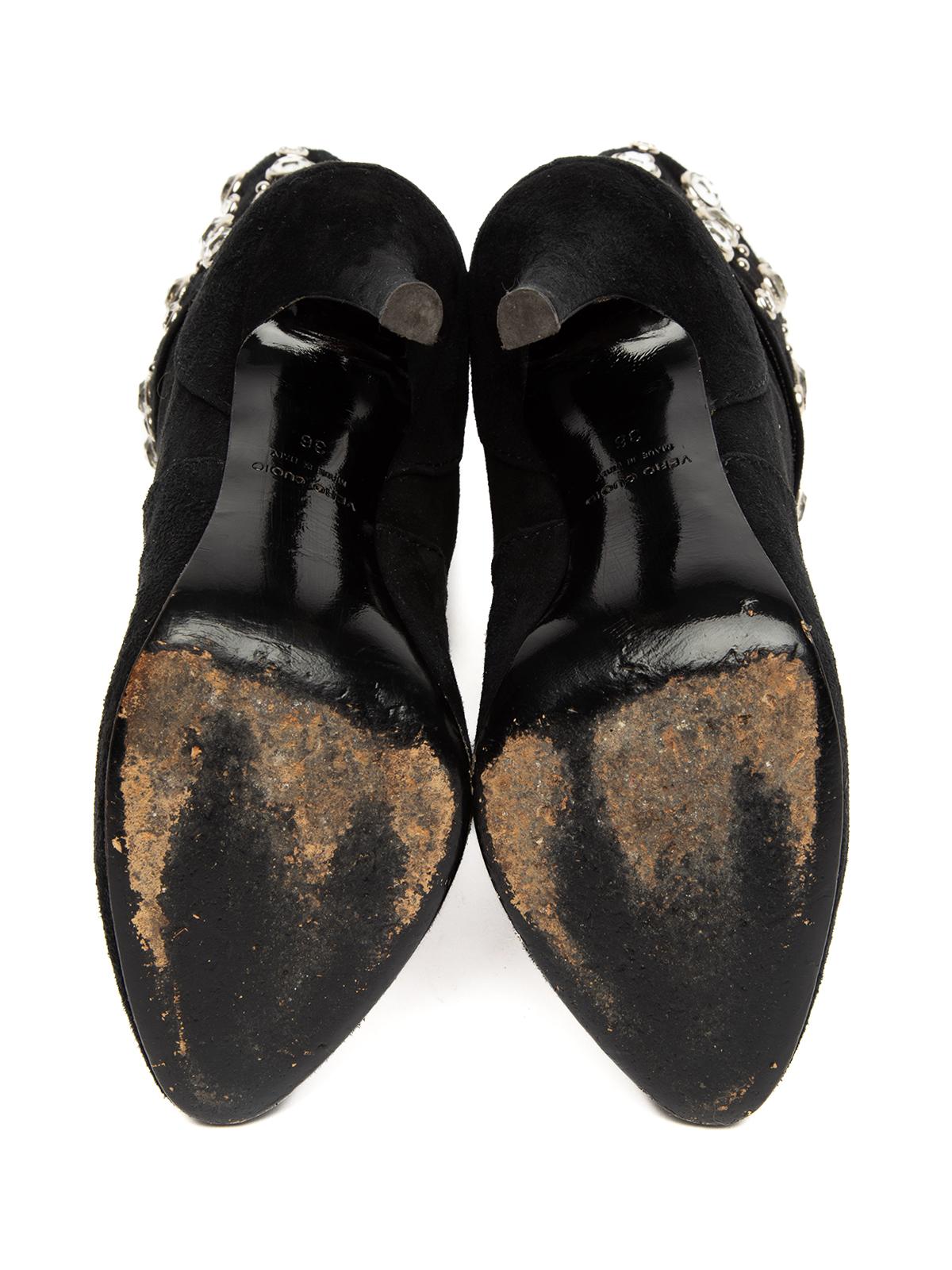 Giuseppe Zanotti - Bottines cloutées en daim et cristal, taille UK 3 Pour femmes en vente