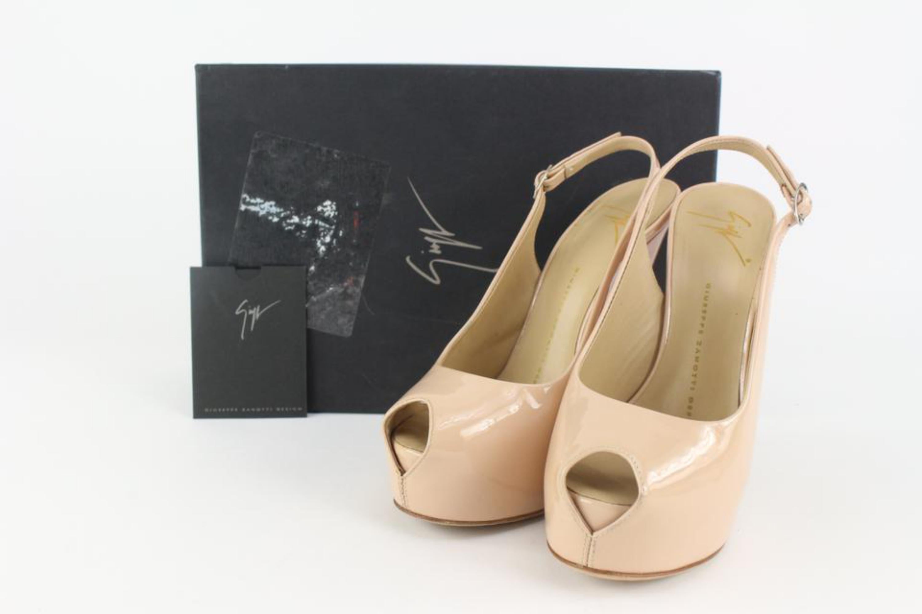 Giuseppe Zanotti Sz 36.5 Beige Patent Liza Slingback 129gz5
Date Code/Serial Number: 10000
Made In: Italy
Measurements: Length:  8